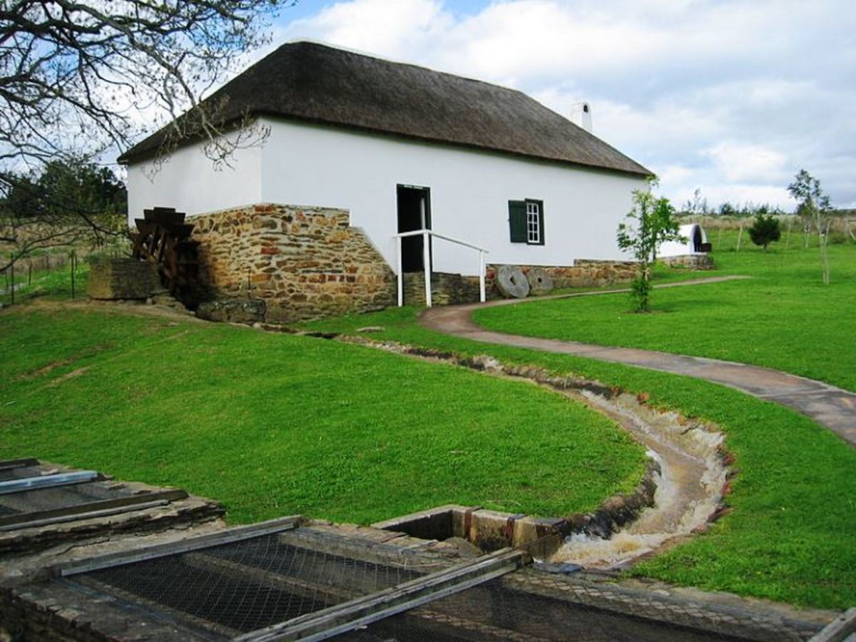 A restored mill, Swellendam, Western Cape, South Africa 