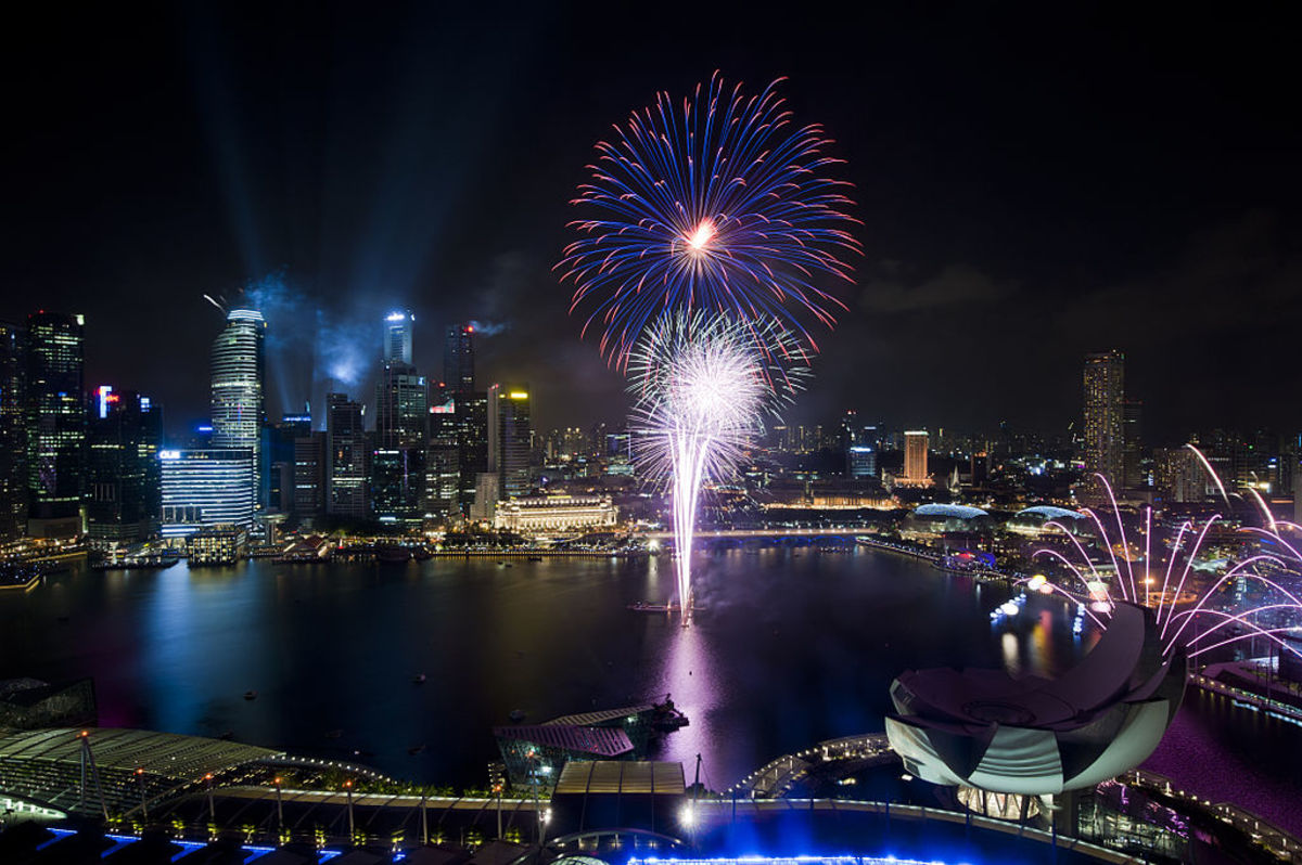 Singapore National Day Parade 2011 Fireworks