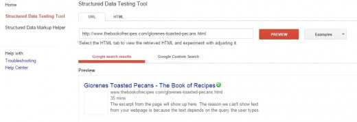 Structured Data Testing Tool