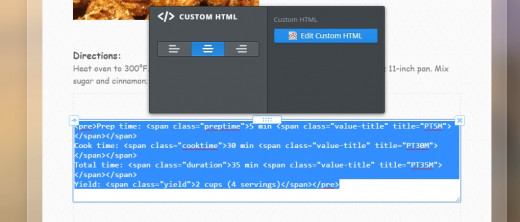 Embedding Code to Create Rich Snippets