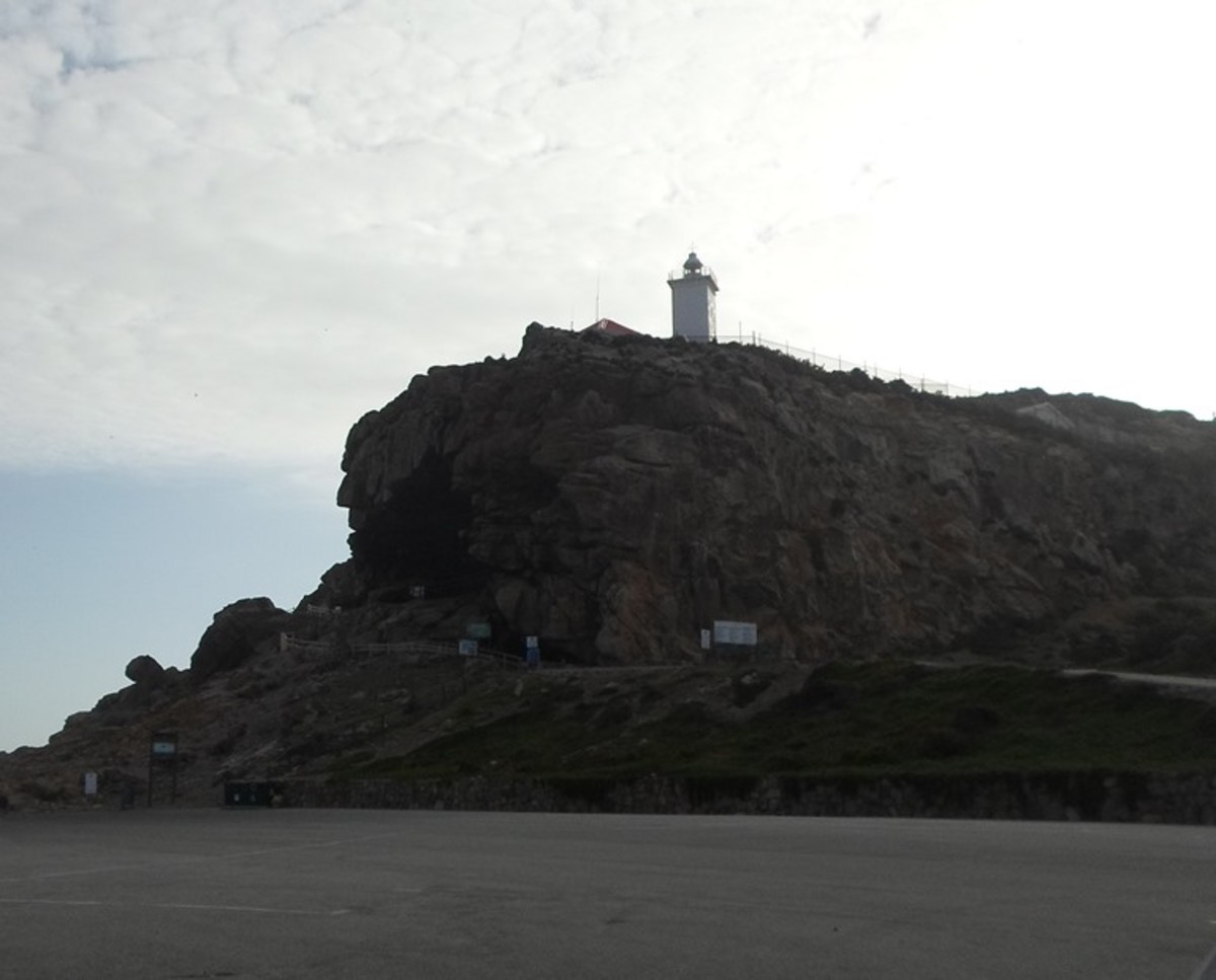 Cape St. Blaize Cave and Lighthouse, Mossel Bay, Western Cape, South Africa 