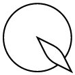 A symbol for the dwarf planet Quaoar (public domain by Denis Moskowitz at http://www.suberic.net/~dmm).