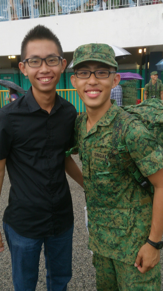 Shot taken with my friends after the BMT graduation parade.