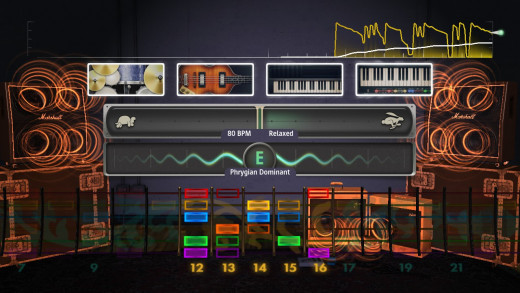 Session Mode lets you jam with a virtual band. 