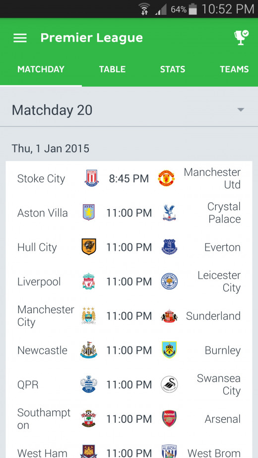 Preview of Onefootball interface.