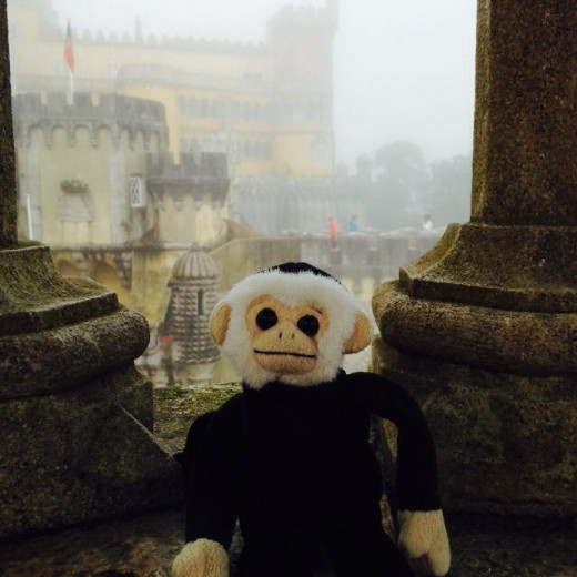 Mooch Hangin' Out at a Castle