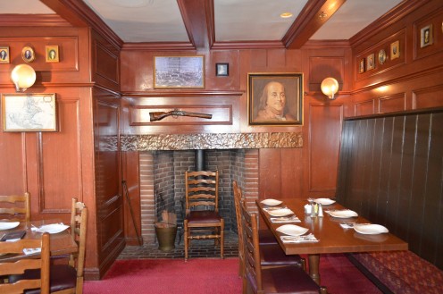 A nook in the Liberty Tree Tavern in The Magic Kingdom where we enjoyed a Thanksgiving meal. The colonial-period décor added a bit of authenticity to the holiday meal.