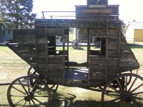 An old Wells Fargo stage coach