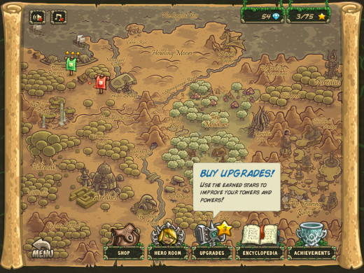 The Map After Defeating the First Level