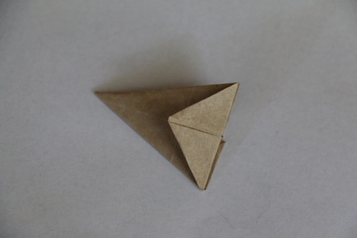 Fold back top triangle