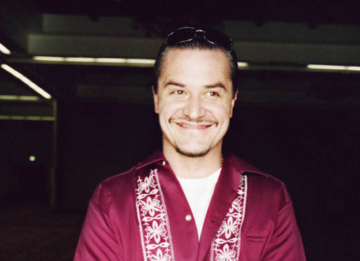 A happy, smiley Mike Patton