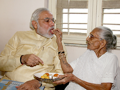 Modi with His Mother