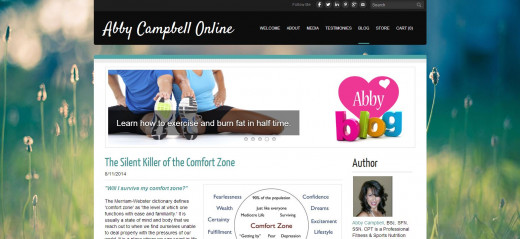Sample of a Traditional Health & Fitness Blog