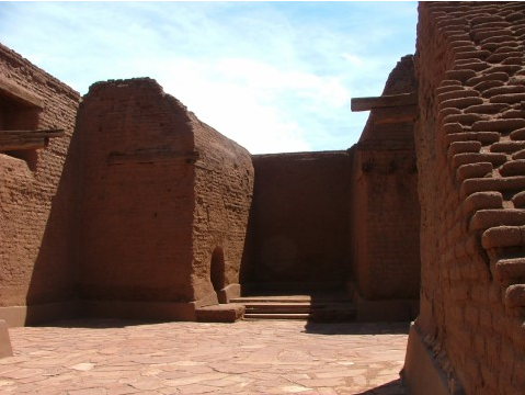 This is what remains of the third incarnation of Our Lady of The Angels found in the Pecos National Historical Park southeast of Santa Fe, New Mexico It was constructed outside the walls of a Pecos Pueblo Indian village to convert them.