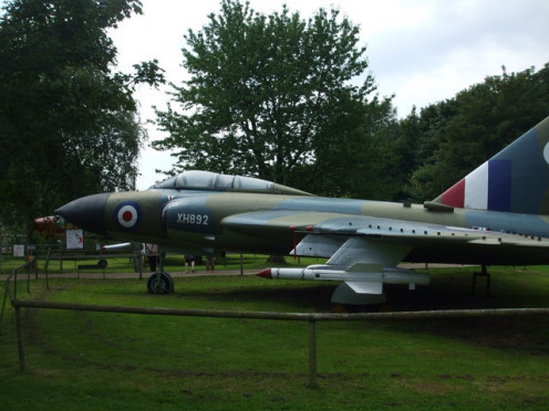Gloster Javelin XH892 (FAW9R), left side view, at Norfolk and Suffolk Aviation Museum, Flixton, Suffolk.