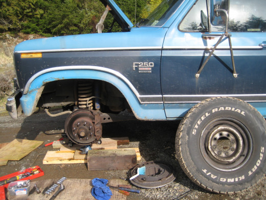 Replacing the broken front brake line