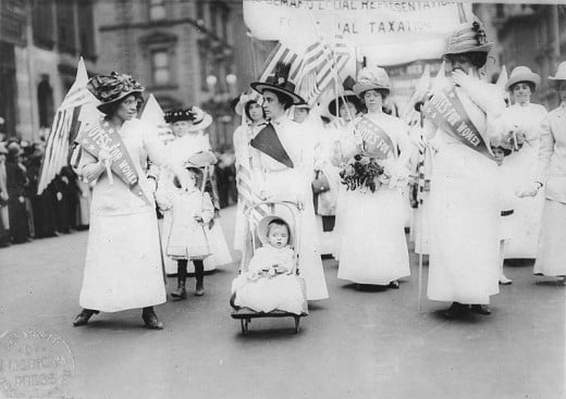 Women's Suffrage Parade in New York City, May 6, 1912.