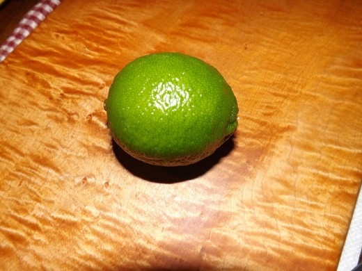 The Lime. Birdseye/flame maple cutting board courtesy of my loving wife.