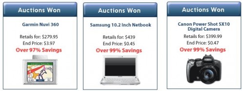 Auction History (all of three items) remains unchanged for up to three weeks.
