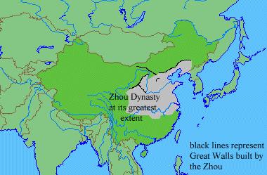 Zhou Dynasty Map