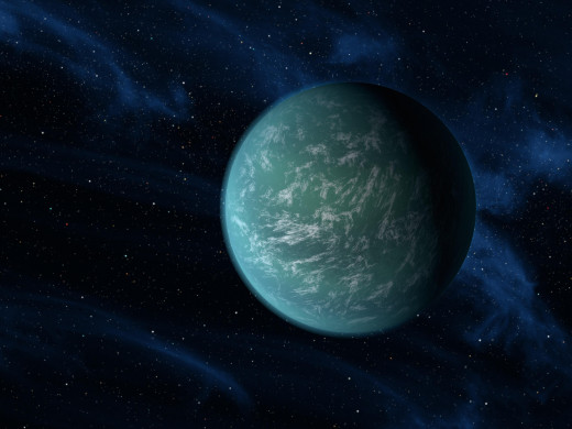 Kepler 22b is a candidate for Earth 2.0 -- or for Planet Dowz. The picture is a work of art,