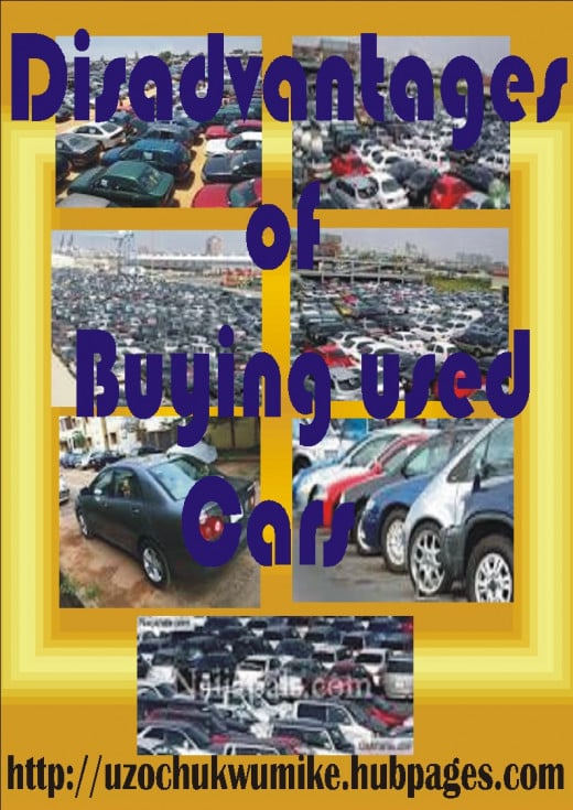 The disadvantages of buying used cars. An illustration on the adverse effects of buying second hand cars.