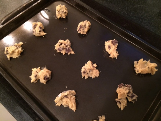 A dark pan may set cookies faster