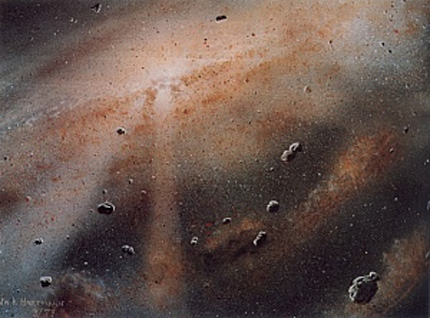 Artist's conception of the solar nebula