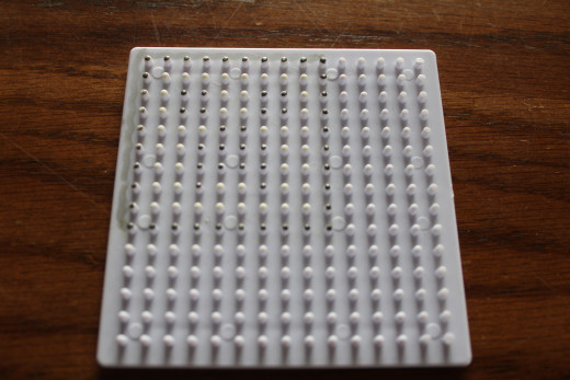 Marked melty bead board
