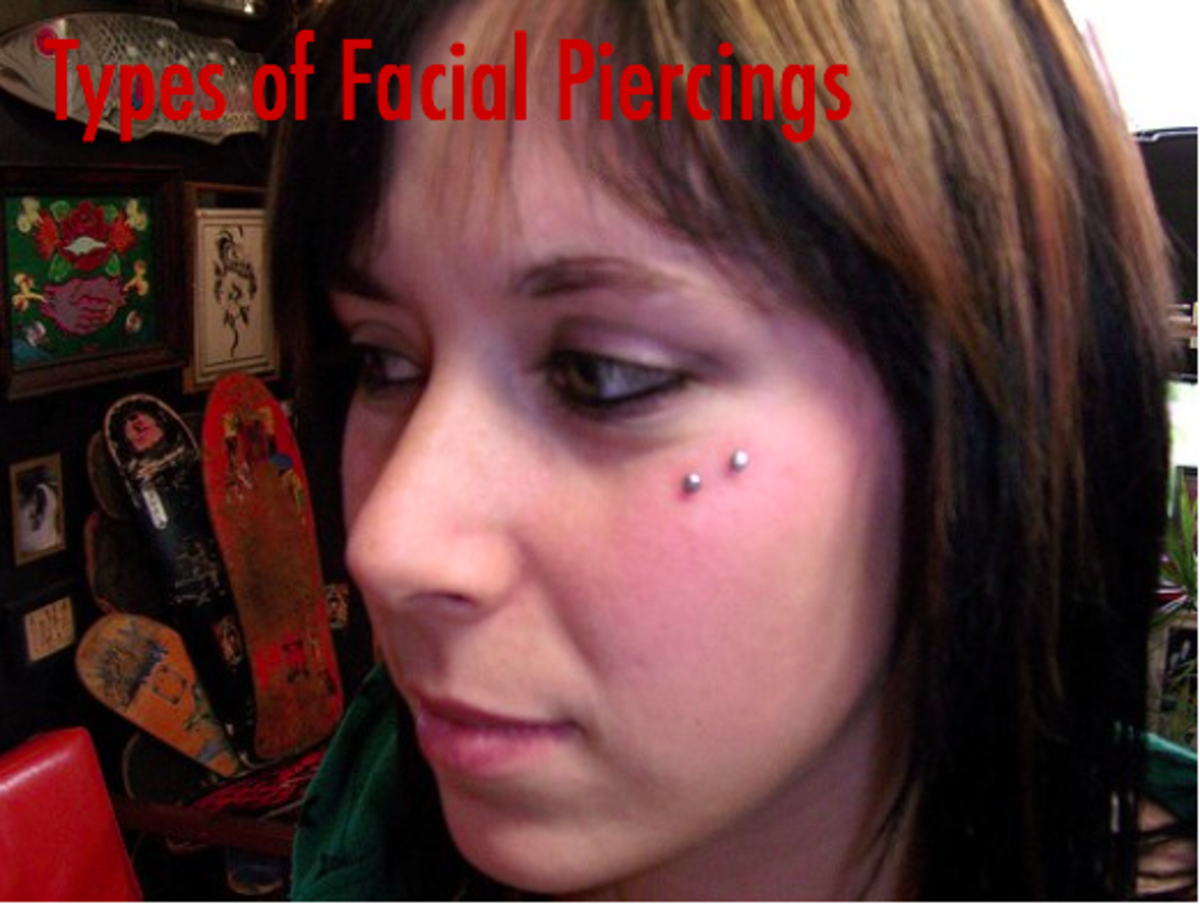 All Face Piercings Chart