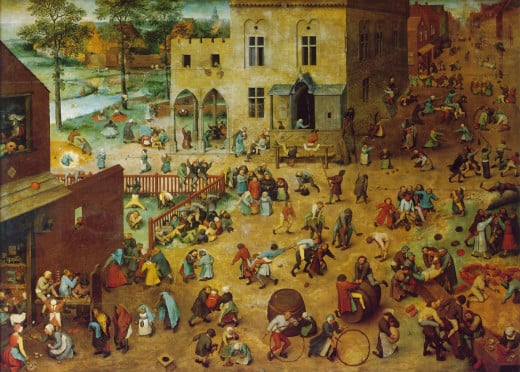 On of the best paintings depicting hundreds of games played by children