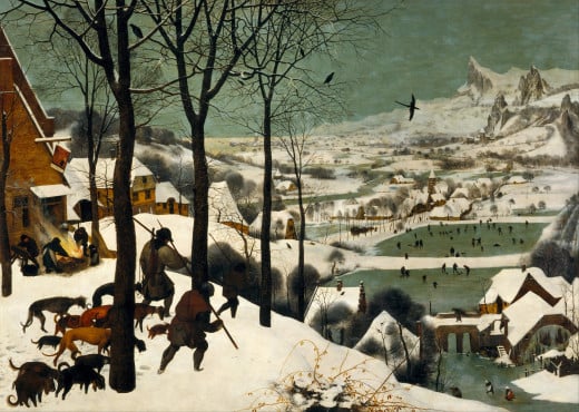 The Hunters in the Snow, 1565, oil on wood