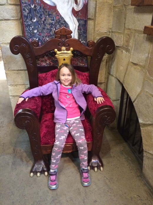 Princess Rea rules her kingdom in the castle [room] at CML