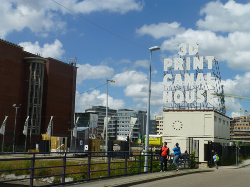 House built from 3D printed materials in Amsterdam.