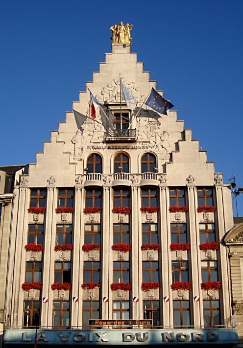 Frontage of the La Voix du Nord building, Lille (Nord)