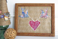 DIY Craft Decoration:  Romantic Birds and Heart Wall Art for Valentine, Wedding or Anniversary