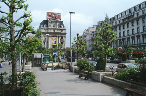 "De Brouckère" station of the Brussels metro