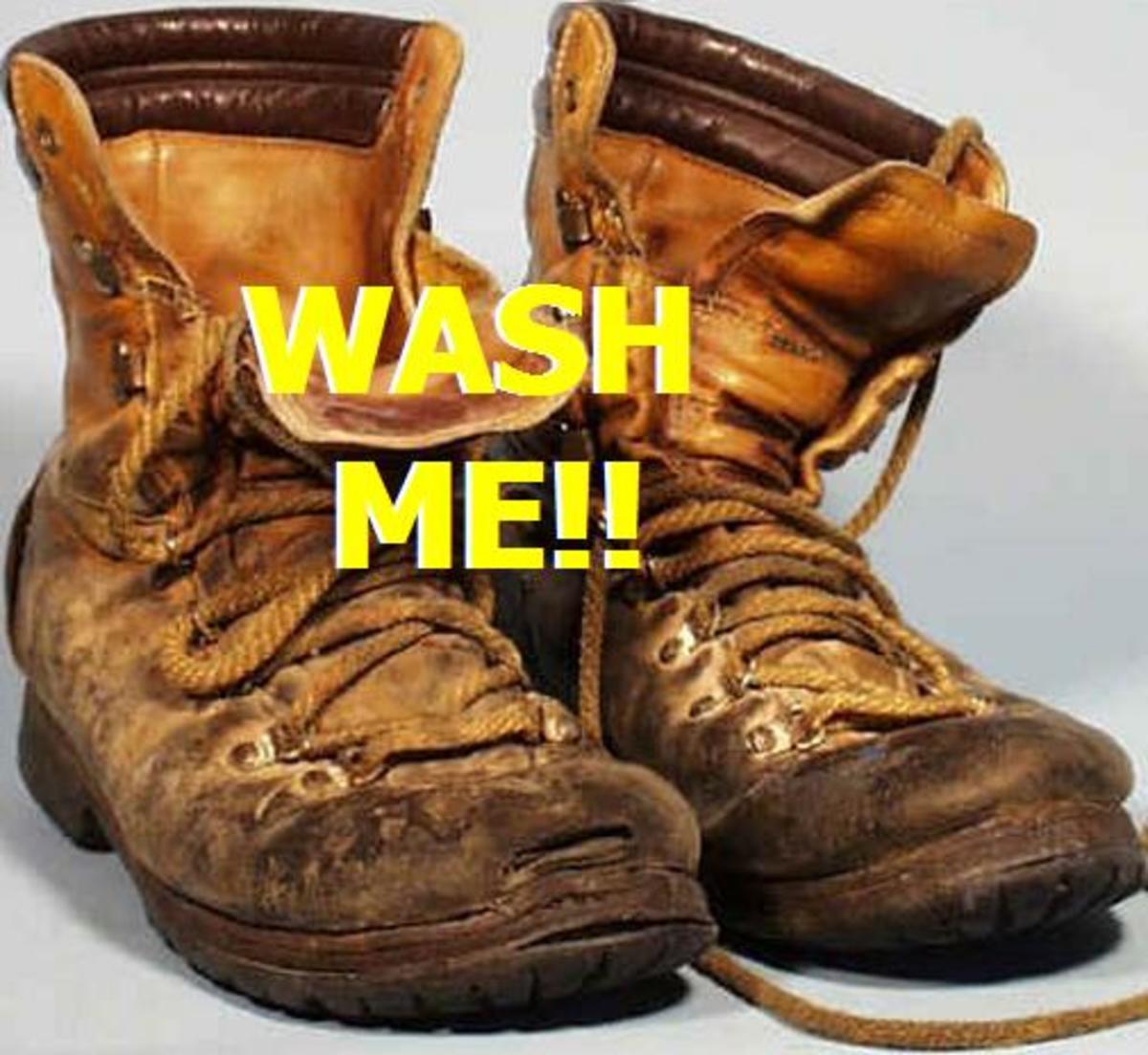 best way to wash work boots