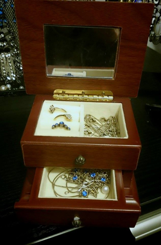 A small jewelry box 
