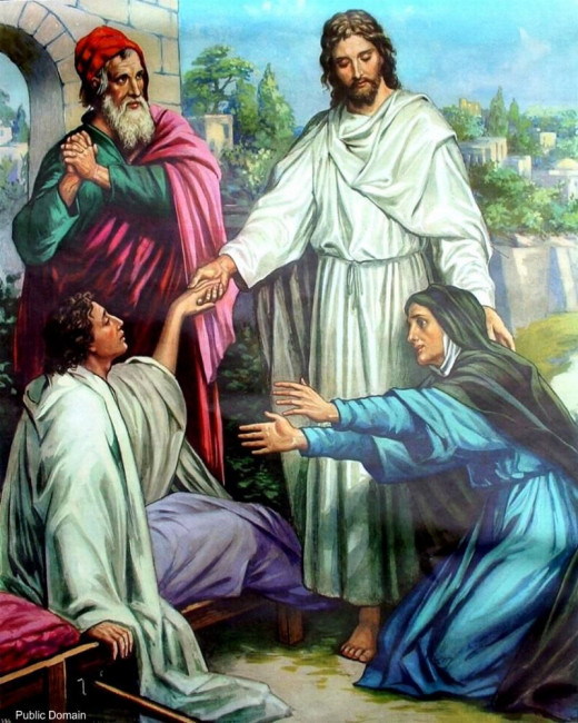 Jesus and the Young Man of Nain