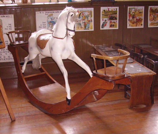 Elaborate Rocking Horse  from the Beamish Museum, County Durham, England. 
