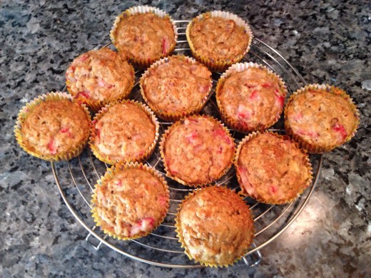Hearty Strawberry Banana Muffins