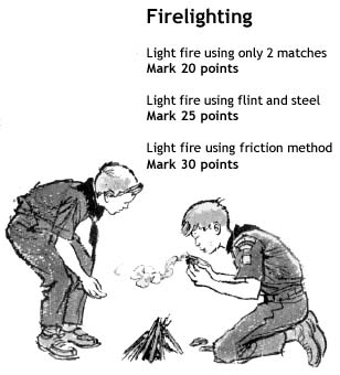 Light a fire - and earn points too!