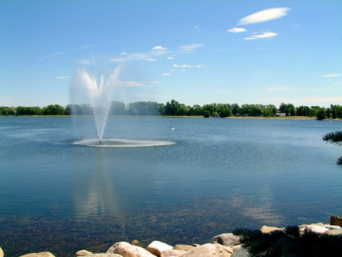 Henderson Lake, in Henderson Park, Lethbridge, Alberta