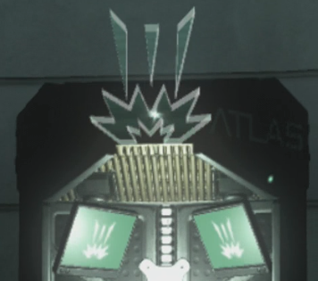 Exo Slam is marked with an icon that consists of three vertical triangle shaped lines above an explosion. 