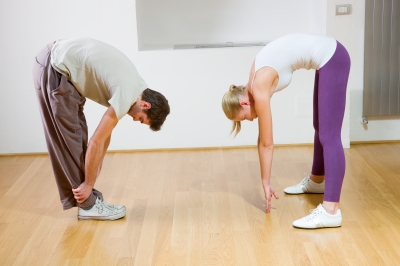 Why not involve your partner in some stretching!