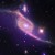 Two galaxies collide Two galaxies collide