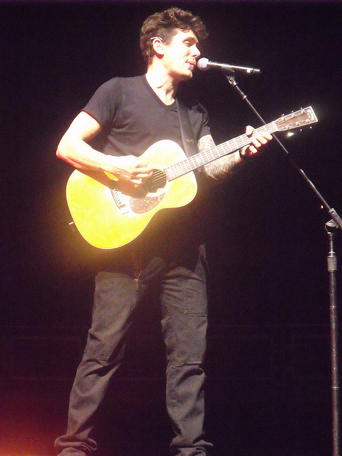 John Mayer performing in Columbus, Ohio