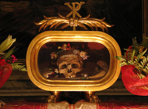 The Skull of St. Valentine of Terni