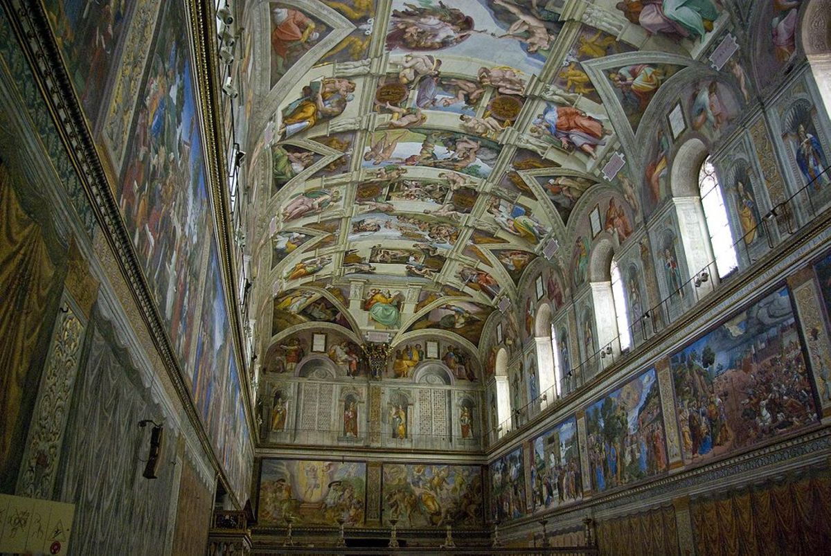 View of the celling  (Creation Story - West Wall)